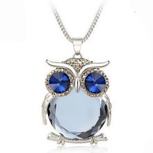 Load image into Gallery viewer, Owl Design Rhinestones Crystal Pendant - Velvet Visions