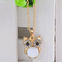 Load image into Gallery viewer, Owl Design Rhinestones Crystal Pendant - Velvet Visions