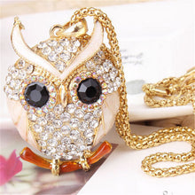 Load image into Gallery viewer, Owl Design Rhinestones Crystal Pendant - Velvet Visions