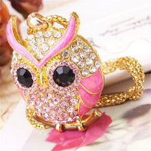 Load image into Gallery viewer, Owl Design Rhinestones Crystal Pendant - Velvet Visions