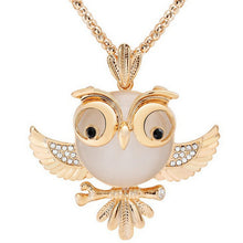 Load image into Gallery viewer, Owl Design Rhinestones Crystal Pendant - Velvet Visions