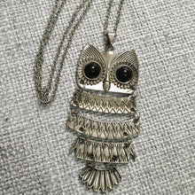 Load image into Gallery viewer, Owl Design Rhinestones Crystal Pendant - Velvet Visions