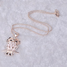 Load image into Gallery viewer, Owl Design Rhinestones Crystal Pendant - Velvet Visions