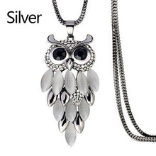 Load image into Gallery viewer, Owl Design Rhinestones Crystal Pendant - Velvet Visions
