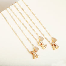 Load image into Gallery viewer, Tiny gold initial necklace gold letter necklace initials name necklaces Personalized pendant for women girls.best birthday gift - Velvet Visions
