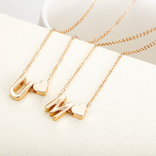 Load image into Gallery viewer, Tiny gold initial necklace gold letter necklace initials name necklaces Personalized pendant for women girls.best birthday gift - Velvet Visions
