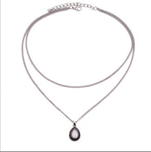 Load image into Gallery viewer, Double Horn Necklace Crescent - Velvet Visions